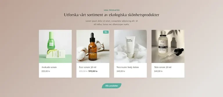 Wellness utvalda produkter